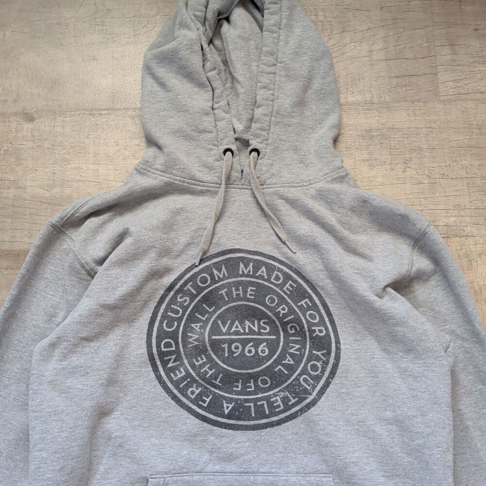 VANS Men Sweatshirt Medium M Hoodie Off the Walls Graphic Pullover Since 1966 * - Picture 2 of 8